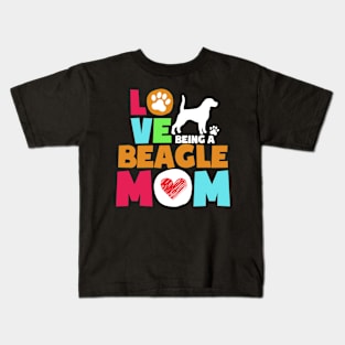 Love being a beaglei mom tshirt best beaglei Kids T-Shirt